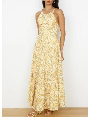 Indikah Take You Home Maxi Dress Yellow